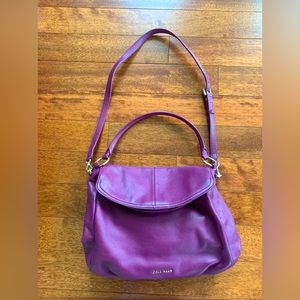 Cole Haan Large Aubergine Shoulder Bag